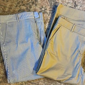 Talbots wide leg crop chinos. Lot of 2. EUC